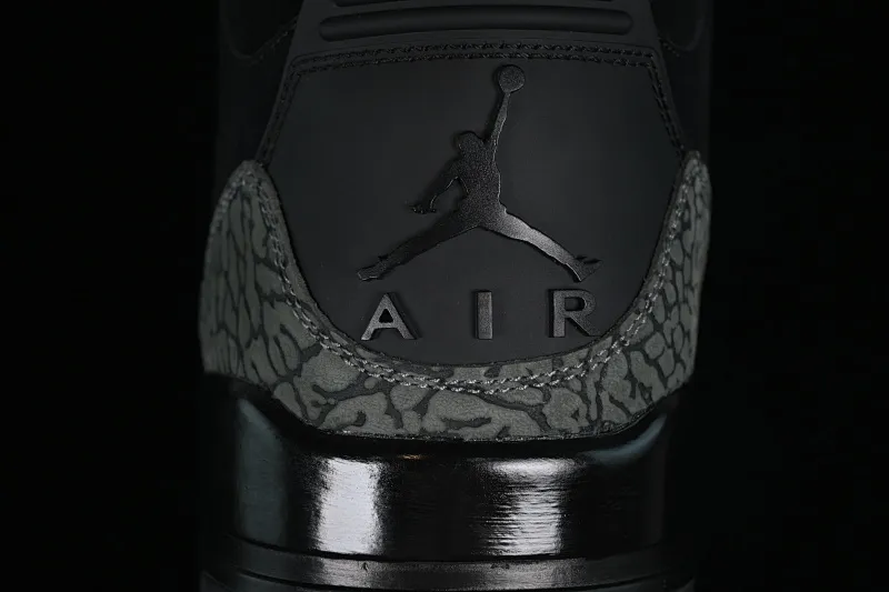 All categories Air Jordan Jordan series basketball shoes Air Jordan 3 LW version Air Jordan 3 Retro AJ3 Joe 3 Black Cat Explosion pattern CK9246-168